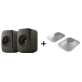 Bookshelf speakers KEF LSX II LT Graphite Grey + KEF P1 Desk Pad Silver - img.0