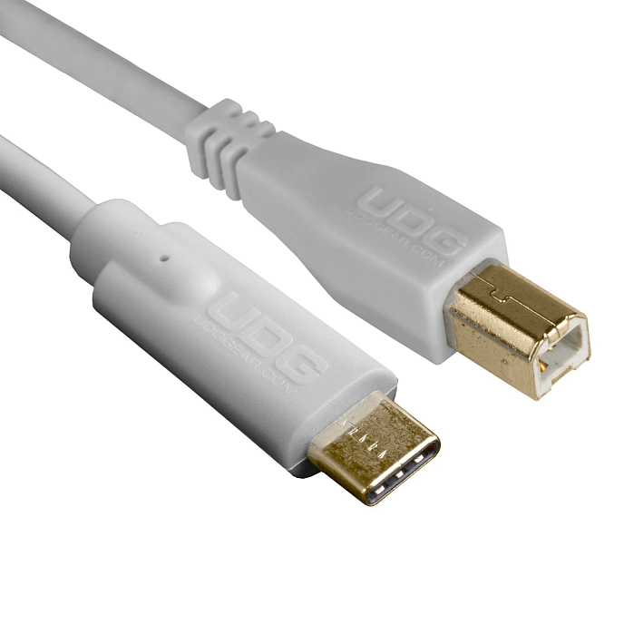 Cable UDG Ultimate Audio Cable USB-C - USB-B Straight 1.5m White - img.1