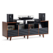 Hi-Fi Stand NorStone Oslo Vinyl 1600 Black/Walnut - img.0