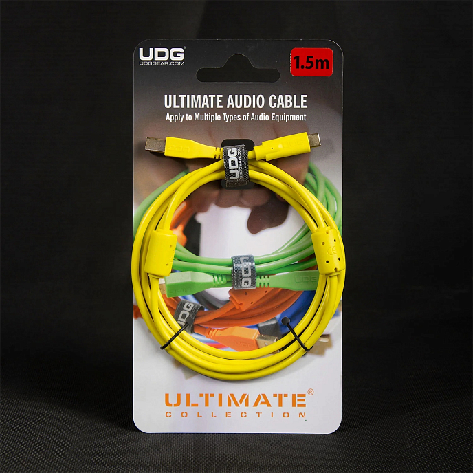 Cable UDG Ultimate Audio Cable USB-C - USB-B Straight 1.5m Yellow - img.3