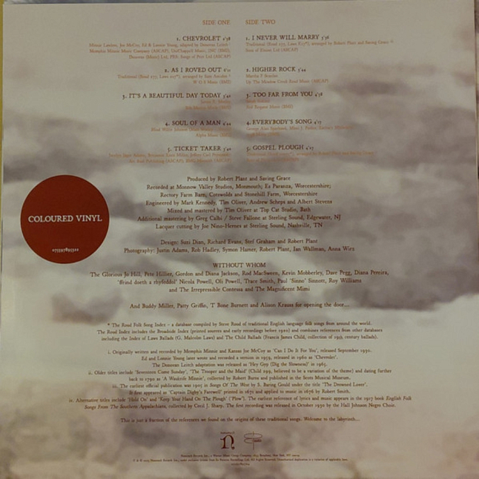 Vinyl Record Robert Plant With Suzi Dian – Saving Grace (Fruit Punch) LP - img.3