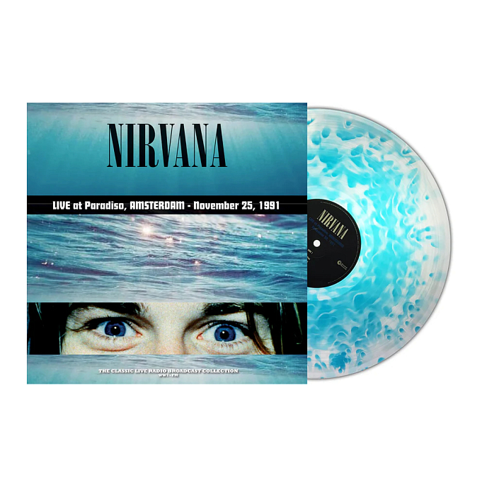 Vinyl Record Nirvana – Live At Paradiso, Amsterdam - November 25, 1991 (Turquoise Cloudy) LP - img.1