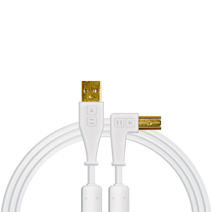 Cable DJTT Chroma Cables USB-A - USB-B Right Angled White 1.5m - img.0