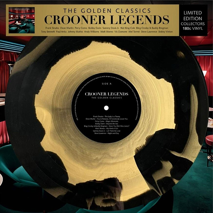 Vinyl Record Crooner Legends - The Golden Classics (Limited Edition Gold/Black) LP - img.0