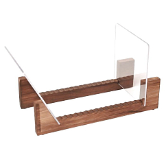 Vinyl record stand MJI Audio Vinyl Record Candlenut Holder With Acrylic