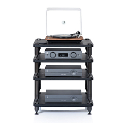 Hi-Fi Stand NorStone Como 3 Leather Black
