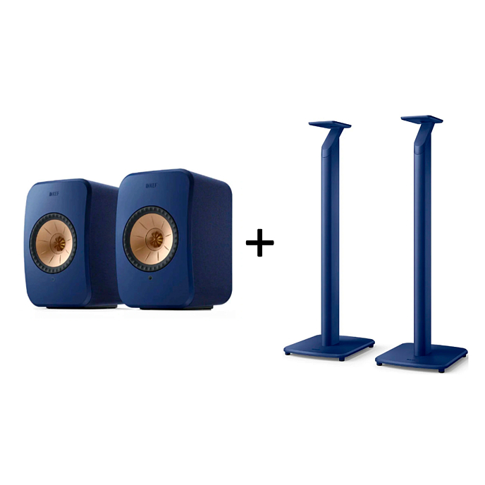 Kit KEF LSX II Cobalt Blue + KEF S1 Floor Stand Cobalt Blue - img.0