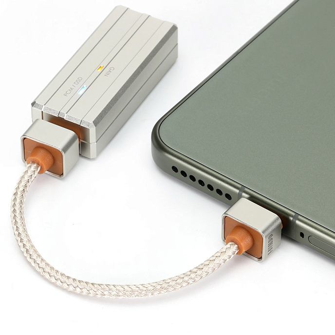 Cable ddHiFi TC03SS USB-C to USB-C Silver - img.1
