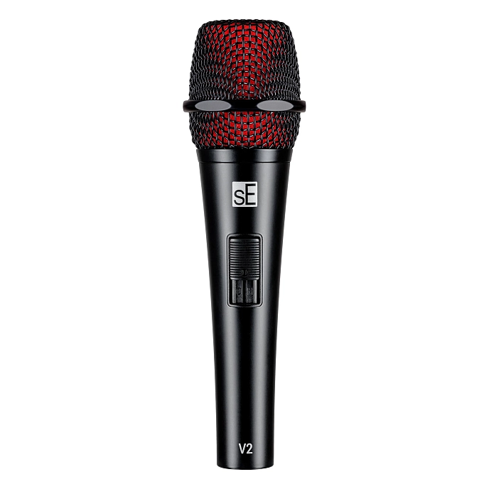 Vocal microphone SE Electronics V2 SWITCH Black Red with XLR to 6.3mm Cable - img.0