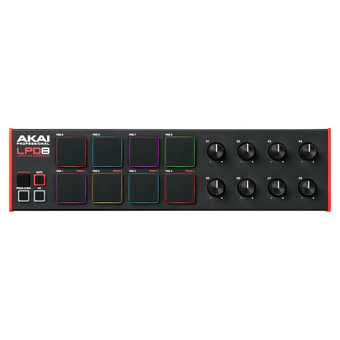MIDI Controller AKAI PRO LPD8 MK2 Black Red - img.0