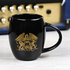 Pyramid Queen Gold Crest (Oval Mug) Black