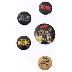 Souvenir Pyramid AC/DC Pin Badge Pack