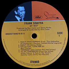Vinyl Record Frank Sinatra – My Way - 50th Anniversary LP
