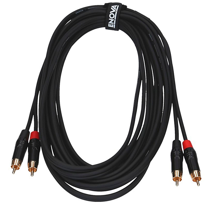 Cable ENOVA EC-A3-CLMM-7 Black 2RCA - 2RCA 7m - img.0