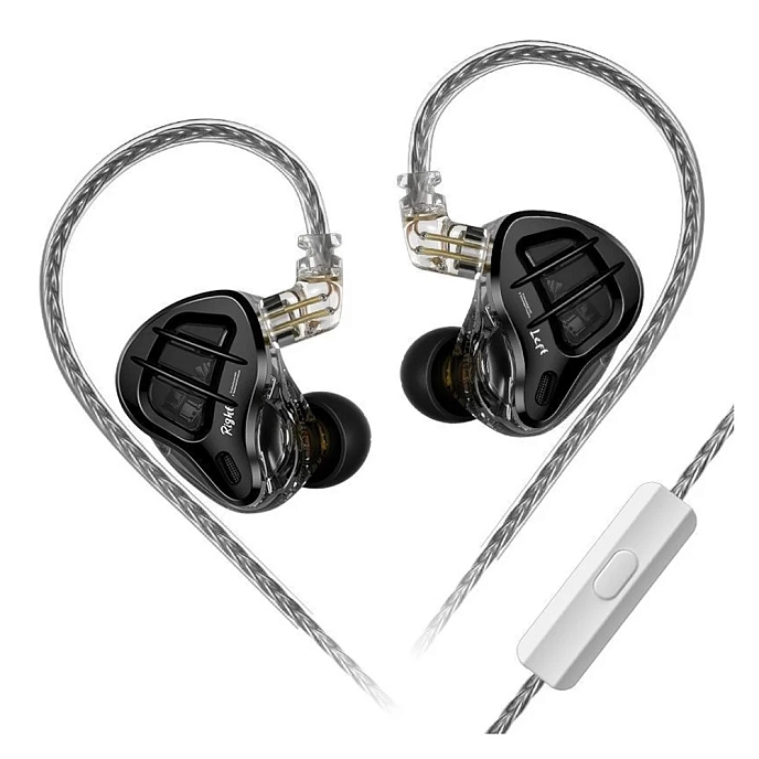 In-ear headphones KZ ZAR with Mic Black - img.0