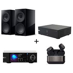 Speaker System KEF R3 Meta Black Gloss + Eversolo AMP-F2 + Eversolo DMP-A6 2 Streamer + Devialet Gemini II (Bundle)