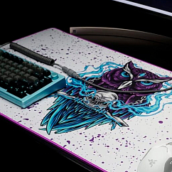 Mouse pad Maze NIGHT OWL-W White 3XL