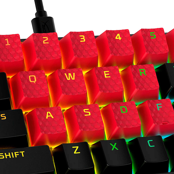 Keycaps HyperX Rubber Keycaps (US Layout) red - img.0