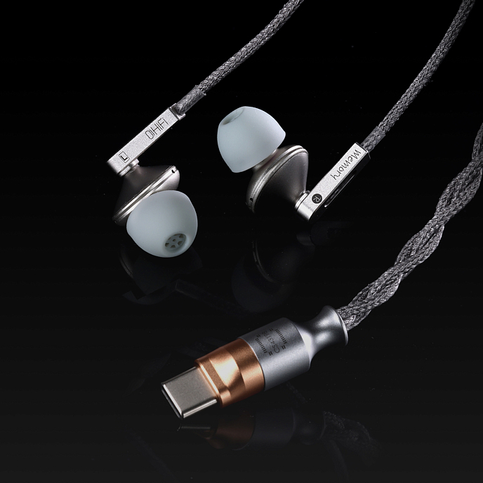 In-ear headphones ddHiFi E13P Memory USB-C Silver - img.11