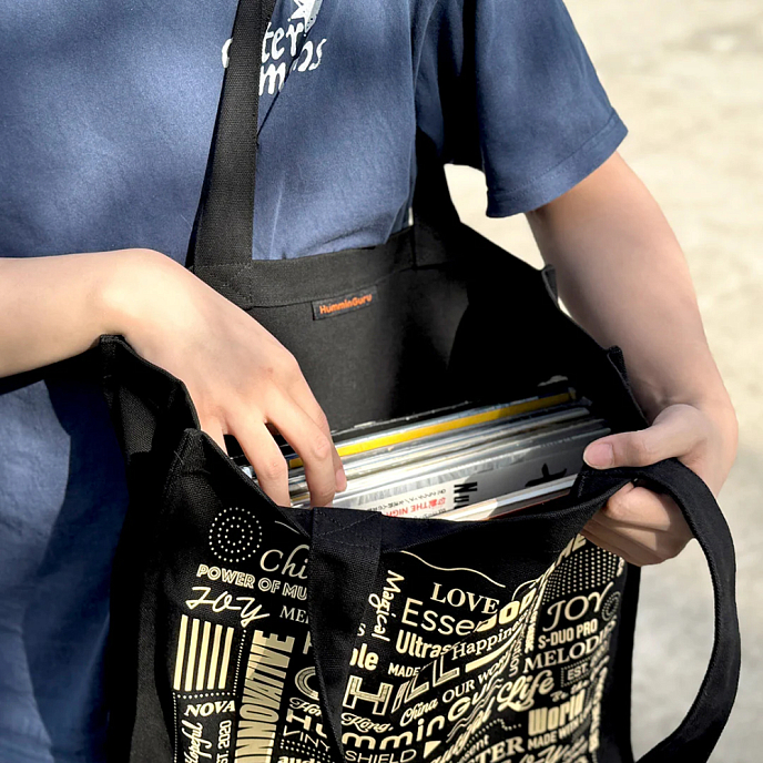 Bag HumminGuru Vinyl Record Tote Bag Black - img.3