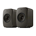 Bookshelf speakers KEF LSX II LT Graphite Grey + KEF P1 Desk Pad Silver - img.1