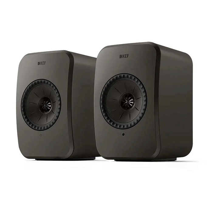 Bookshelf speakers KEF LSX II LT Graphite Grey + KEF P1 Desk Pad Silver - img.1