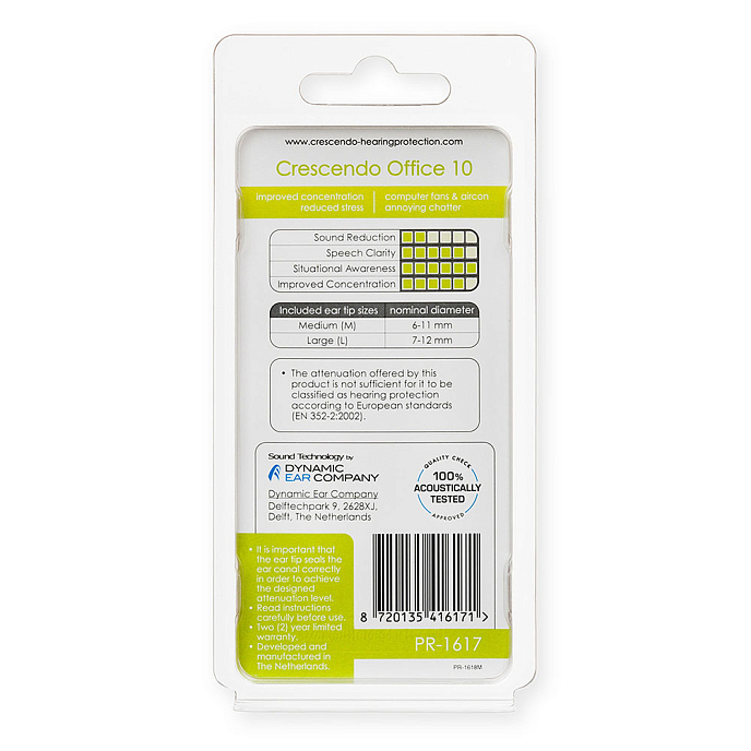 Earplugs Crescendo Office 10 - img.1