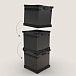 Vinyl Storage Box HumminGuru FlexiCube LP Storage Box Black - img.4