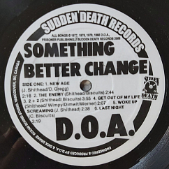 Vinyl Record D.O.A. - Something Better Change LP