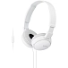 Headphones Sony MDR-ZX110AP white - img.0 Headphones Sony MDR-ZX110AP white - img.0