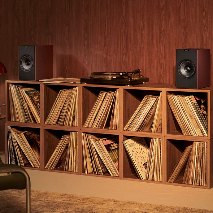 Bookshelf speakers KEF Coda W Vintage Burgundy - img.6