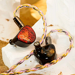 In-ear headphones Celest Yaksha Blood Red