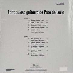 Vinyl Record Paco De Lucía – La Fabulosa Guitarra De Paco De Lucía LP