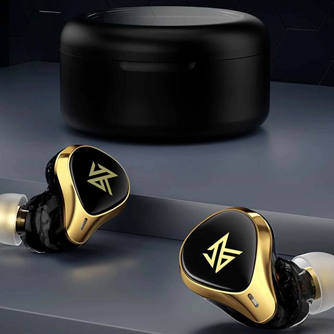 Wireless Headphones KZ SA08 PRO Black Gold - img.4