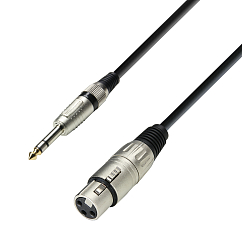Cable Adam Hall K3BFV0300 XLR Female - Jack 6.3mm TRS 3m