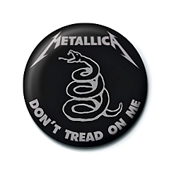 Souvenir Pyramid Metallica Dont Tread On Me (Button Badges)