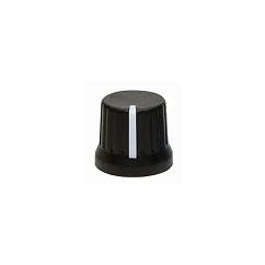 DJTT Chroma Caps Fatty Knob (Plastic) Chrome Black