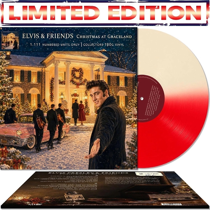 Vinyl Record Elvis Presley & Friends - Christmas at Graceland (Half-Half, 1.111 Numbered) LP - img.1