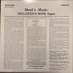Vinyl Record Thelonious Monk Septet – Monk's Music (Original Jazz Classics) LP