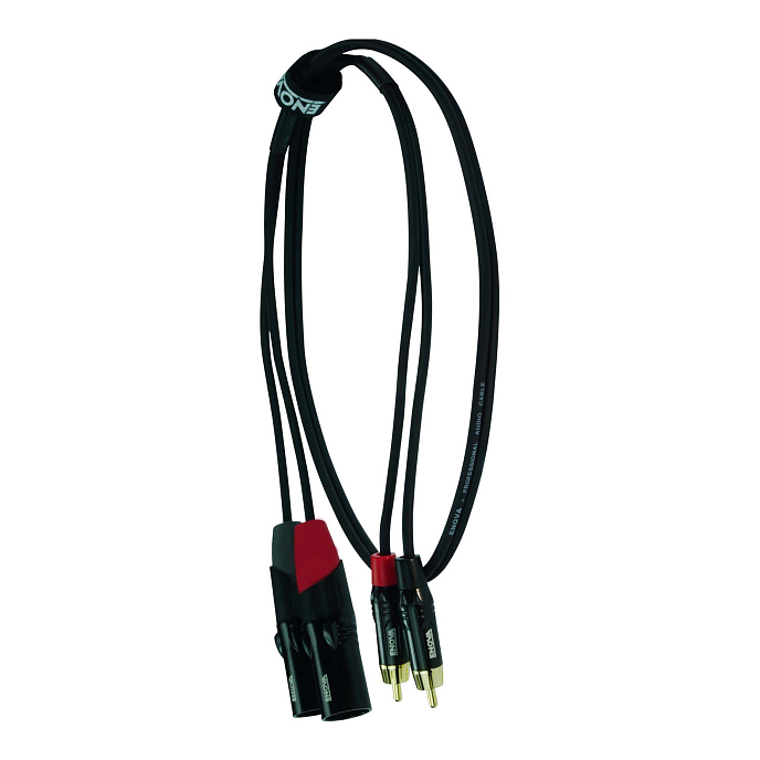 Cable ENOVA EC-A3-CLMXLM-1 Black 2RCA-2XLR 1m - img.2