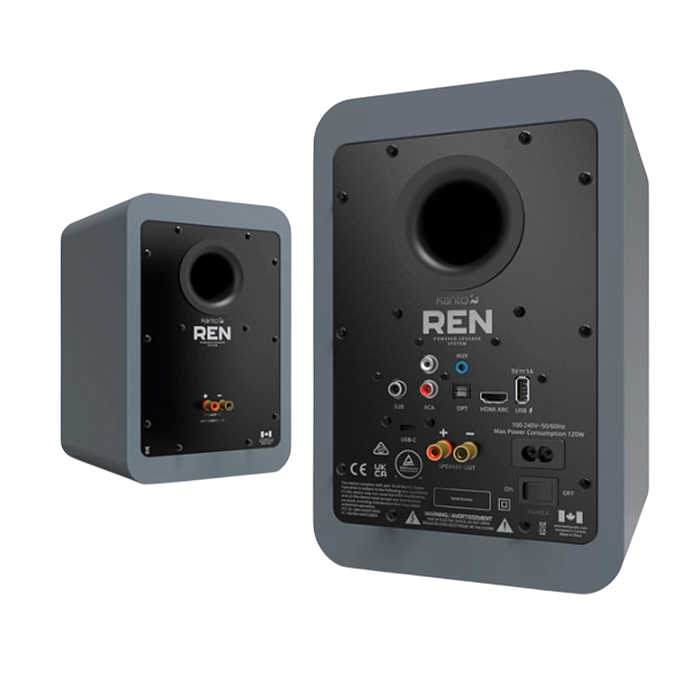 Bookshelf speakers Kanto Ren Matte Grey - img.2