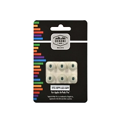 Eartips Dekoni Audio Bulletz for the Apple Airpods Pro Large 3 Pack Grey