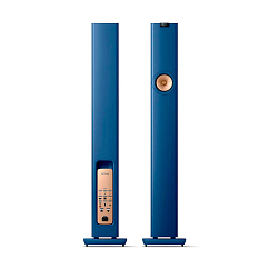 Floorstanding Speakers KEF LS60 Wireless Royal Blue + KEF KC 62 Black
