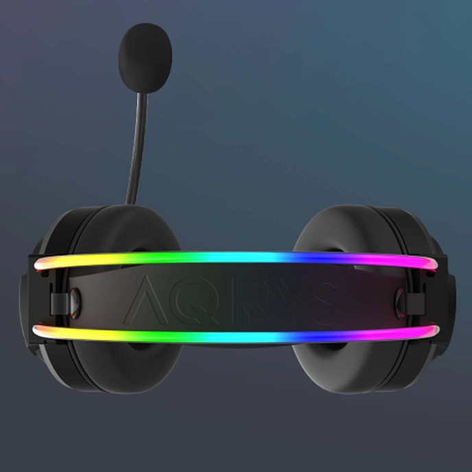 Gaming headset AQIRYS Cygnus 7.1 RGB USB Black - img.5