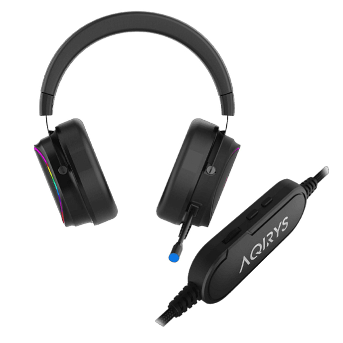 Gaming headset AQIRYS Altair 7.1 RGB USB Black - img.2