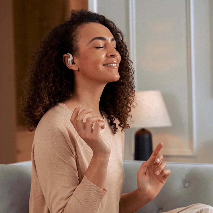 Headphones After Shokz OpenRun Pro Black + After Shokz OpenFit Beige - img.11