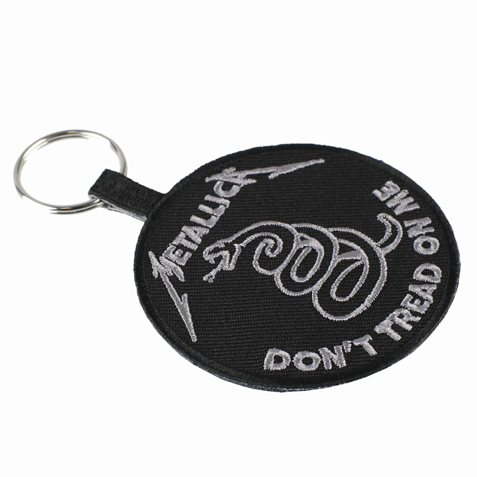 Souvenir Pyramid Metallica Dont Tread On Me (Woven Keychain) Black - img.2