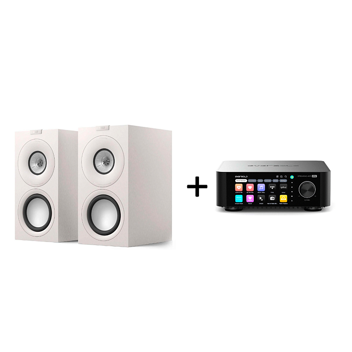 Kit KEF Q Concerto Meta Satin White + Eversolo Play Black - img.0