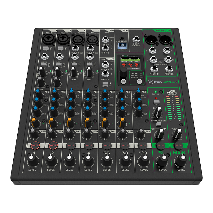 Mixing console Mackie ProFX10v3+ Black - img.0