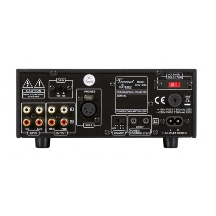 Headphone Amplifier Vincent KHV-200 SL Silver - img.1